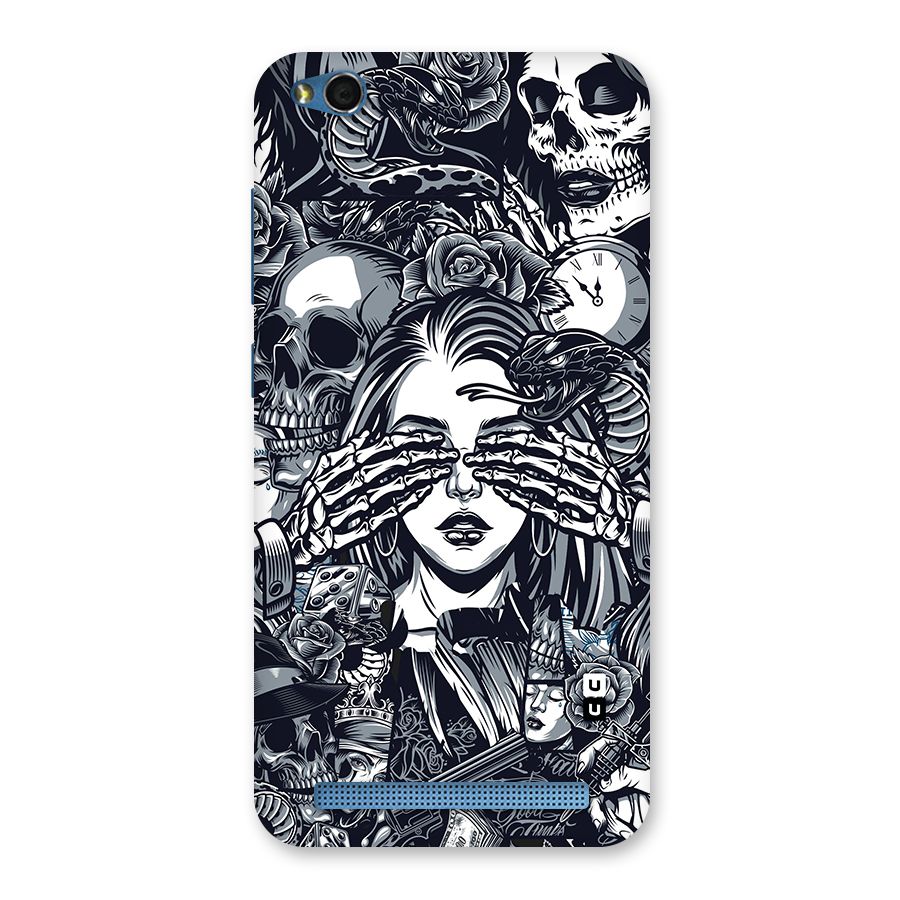 Vintage Skulls and Girl Style Back Case for Redmi 5A
