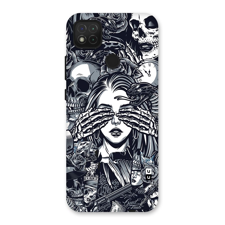 Vintage Skulls and Girl Style Back Case for Redmi 9C