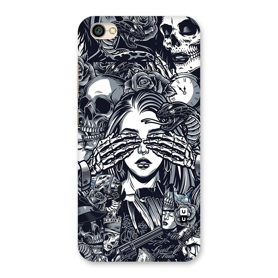 Vintage Skulls and Girl Style Back Case for Redmi Y1 Lite