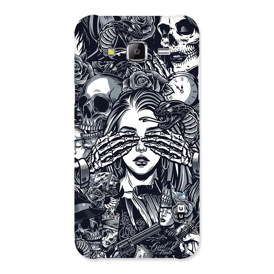 Vintage Skulls and Girl Style Back Case for Samsung Galaxy J5