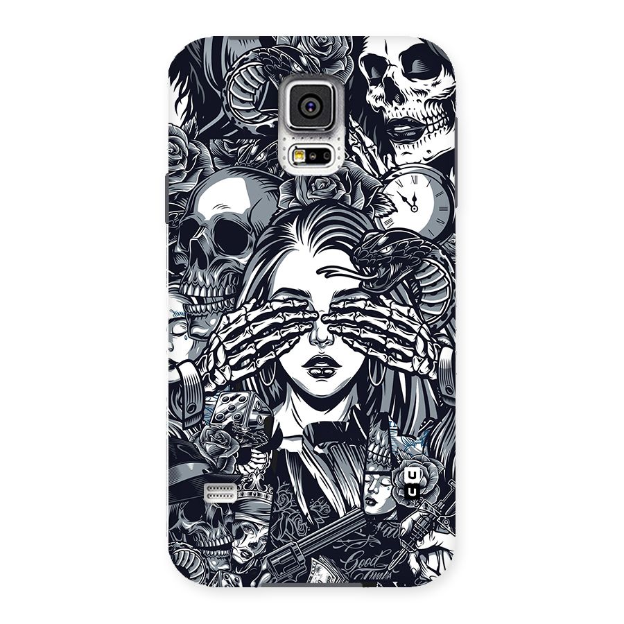 Vintage Skulls and Girl Style Back Case for Samsung Galaxy S5
