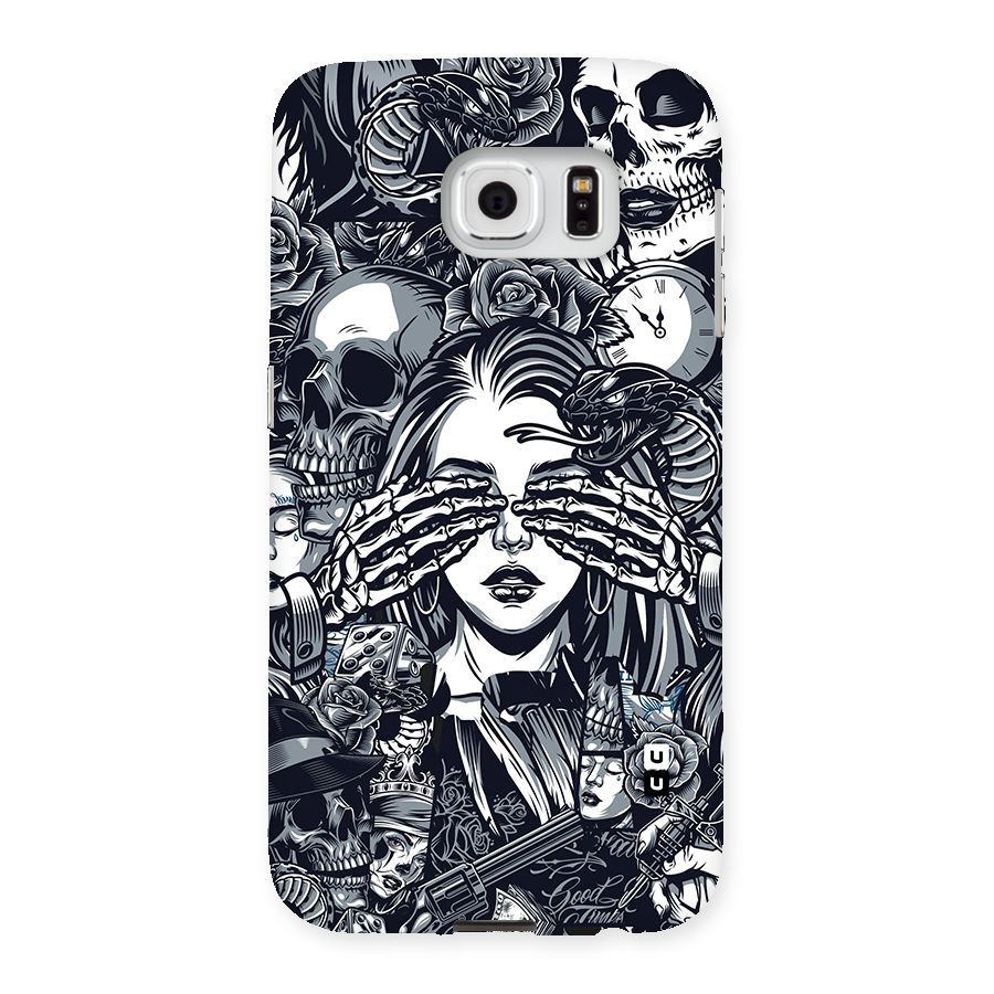 Vintage Skulls and Girl Style Back Case for Samsung Galaxy S6