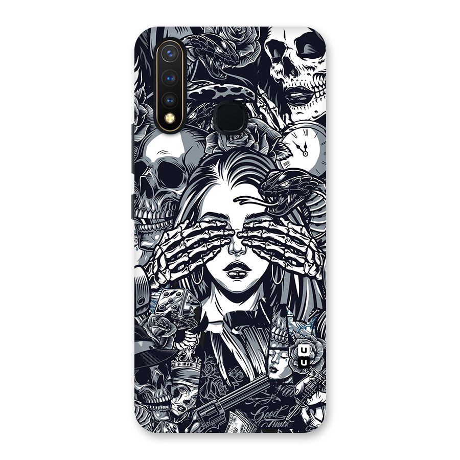Vintage Skulls and Girl Style Back Case for Vivo U20