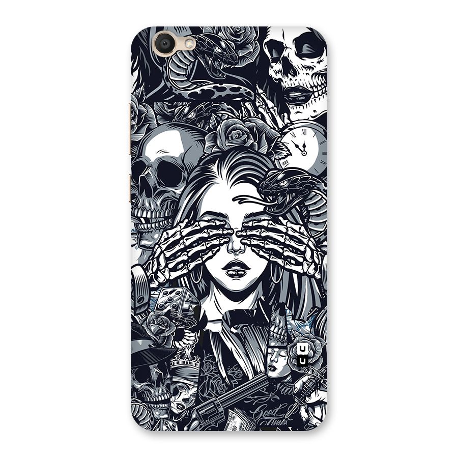 Vintage Skulls and Girl Style Back Case for Vivo V5