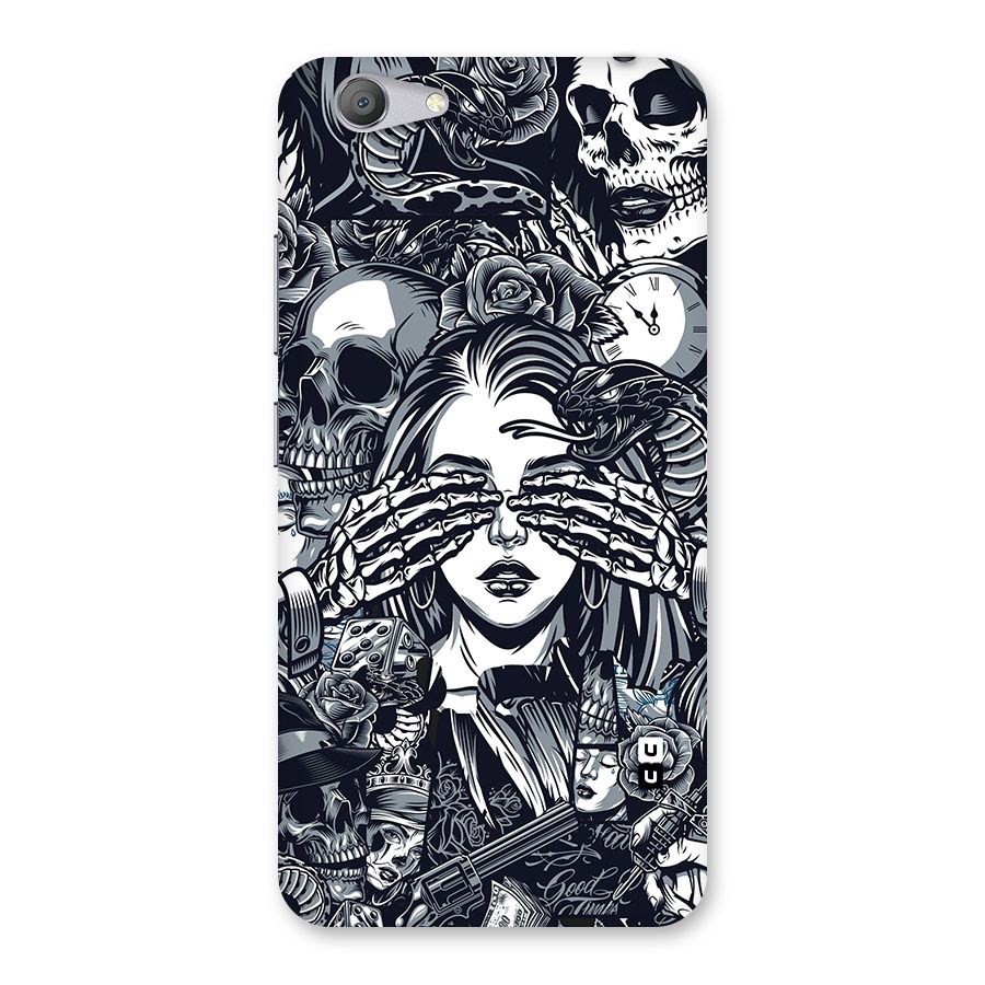 Vintage Skulls and Girl Style Back Case for Vivo Y53