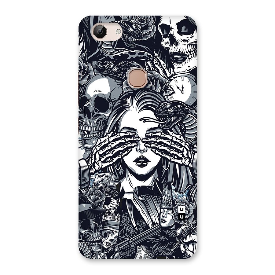 Vintage Skulls and Girl Style Back Case for Vivo Y83