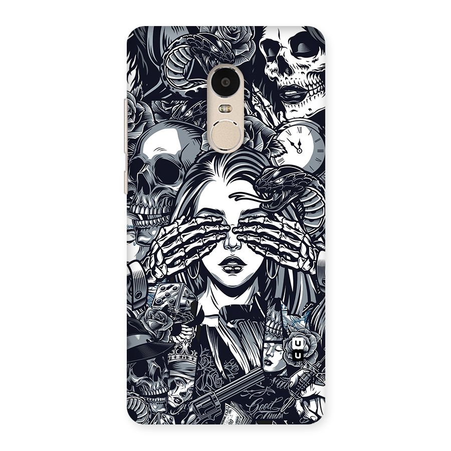 Vintage Skulls and Girl Style Back Case for Xiaomi Redmi Note 4