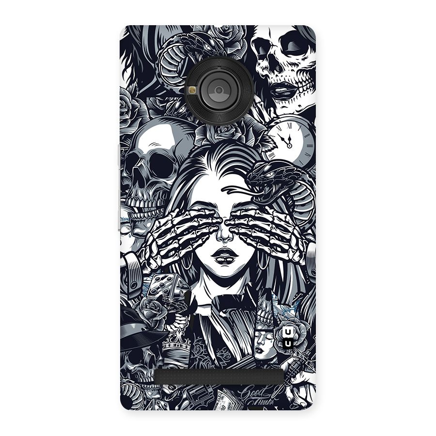 Vintage Skulls and Girl Style Back Case for Yu Yuphoria