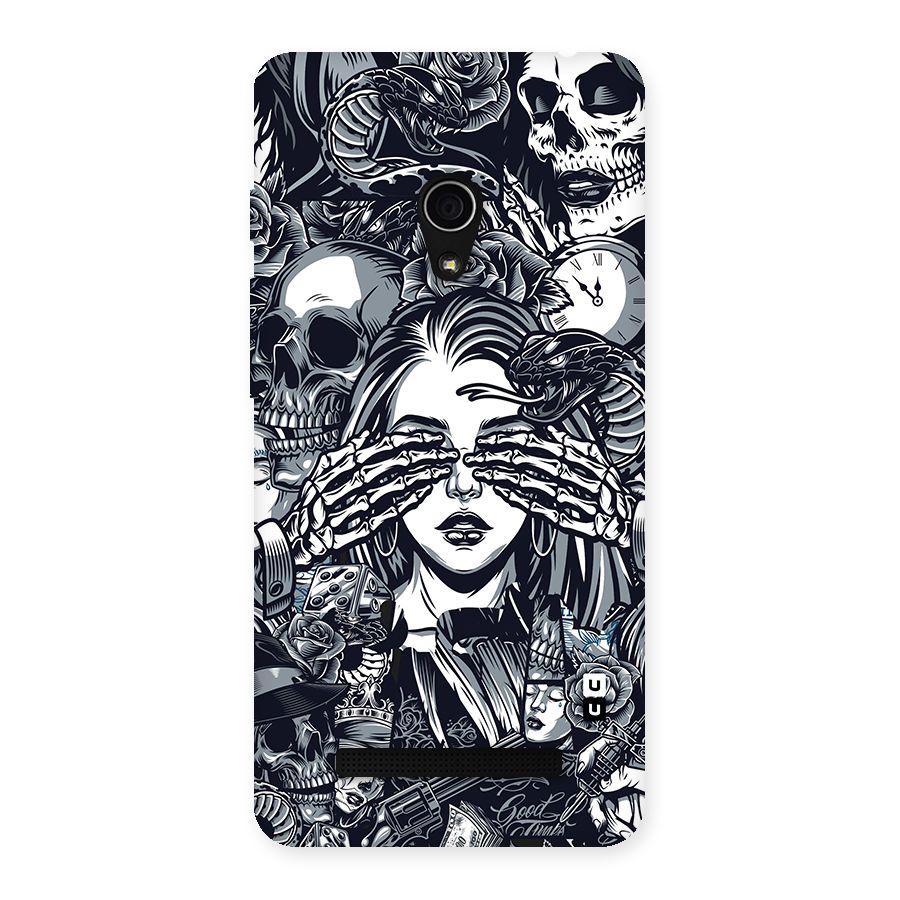 Vintage Skulls and Girl Style Back Case for Zenfone 5