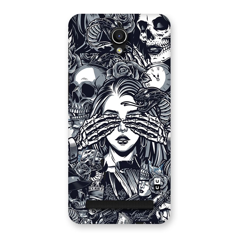 Vintage Skulls and Girl Style Back Case for Zenfone Go