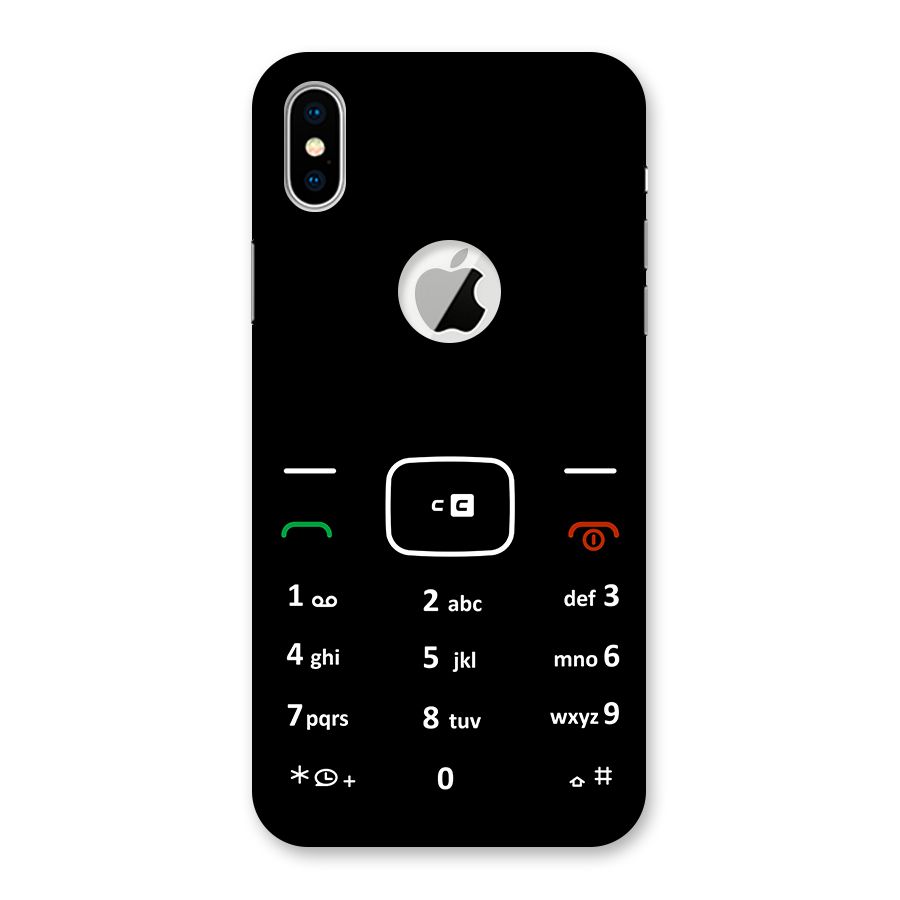 Vintage Smart Phone Back Case for iPhone X Logo Cut