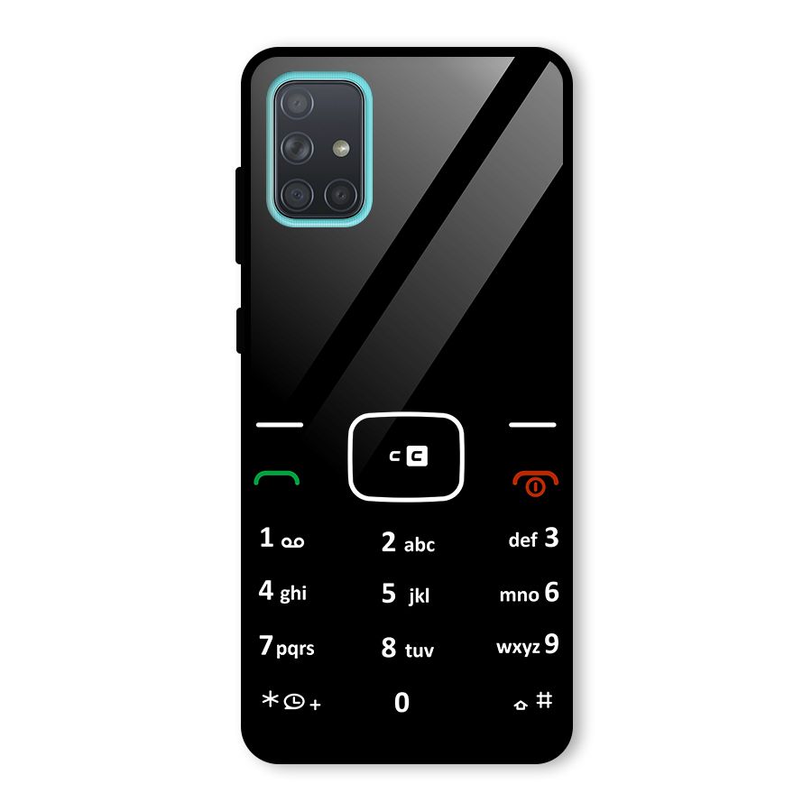 Vintage Smart Phone Glass Back Case for Galaxy A71