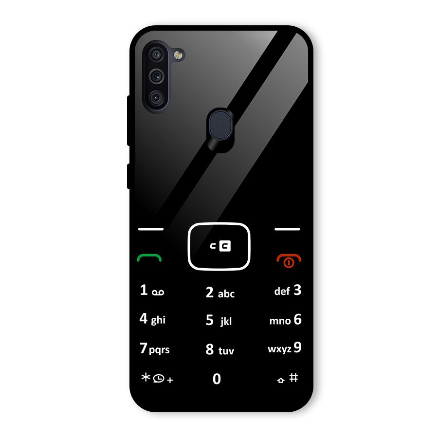 Vintage Smart Phone Glass Back Case for Galaxy M11