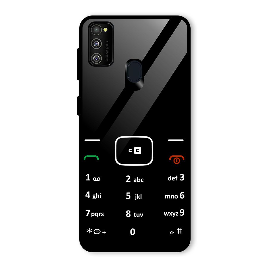 Vintage Smart Phone Glass Back Case for Galaxy M30s