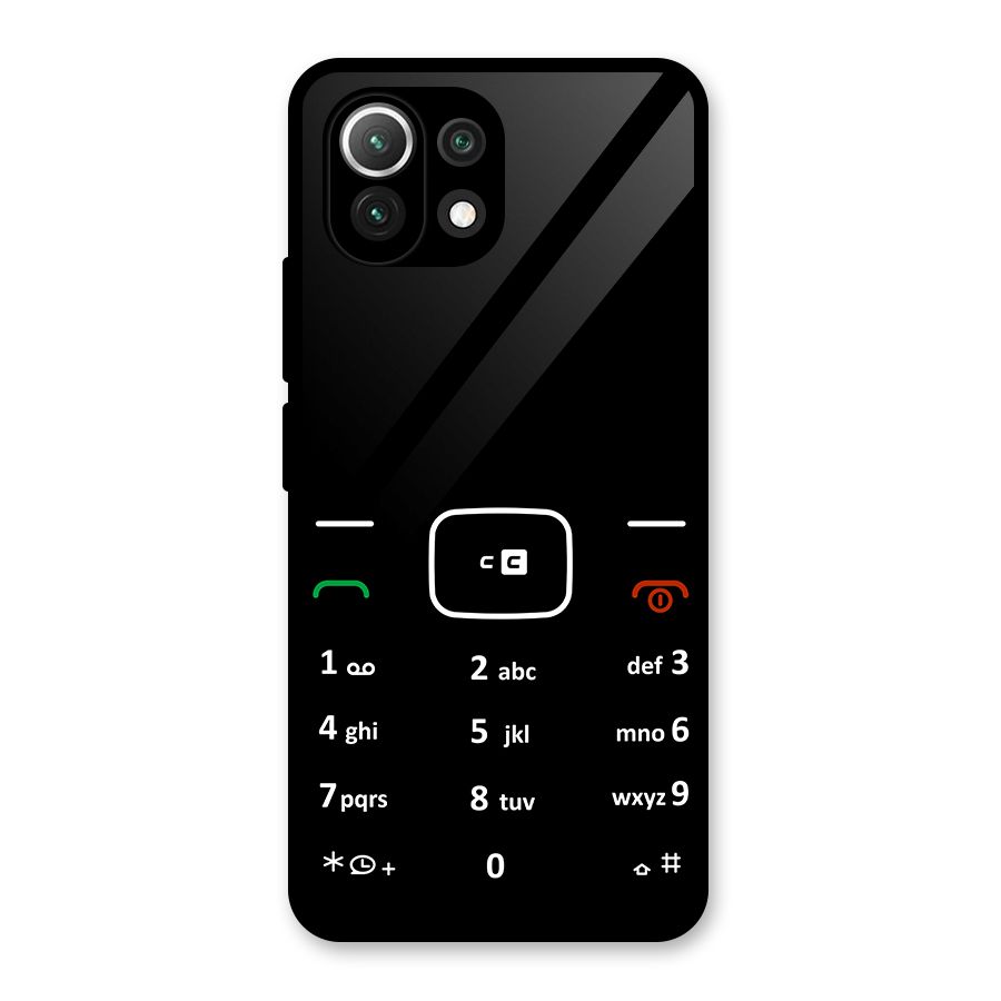 Vintage Smart Phone Glass Back Case for Mi 11 Lite