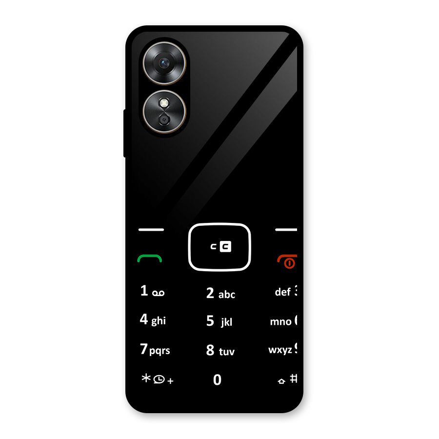 Vintage Smart Phone Glass Back Case for Oppo A17