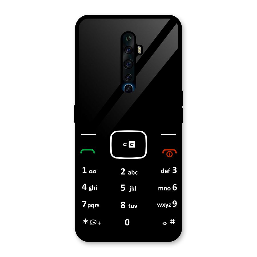 Vintage Smart Phone Glass Back Case for Oppo Reno2 F