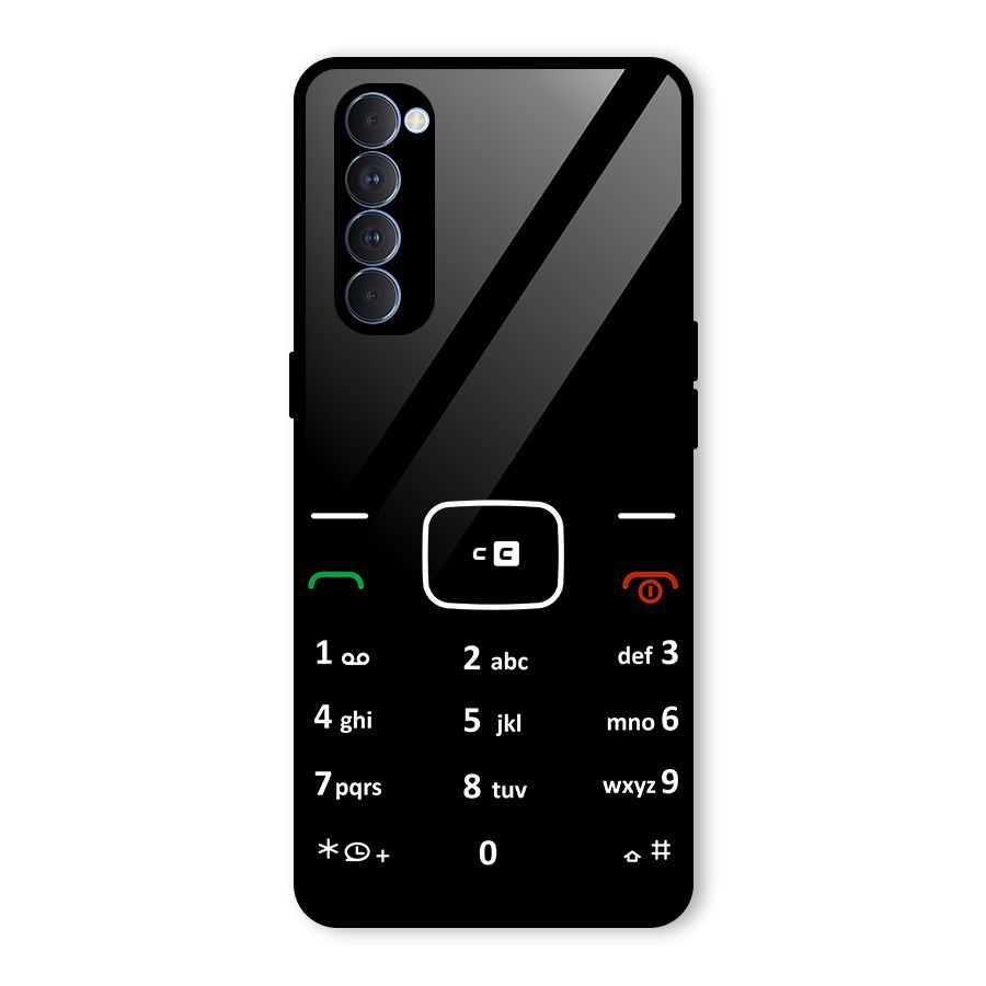Vintage Smart Phone Glass Back Case for Oppo Reno4 Pro