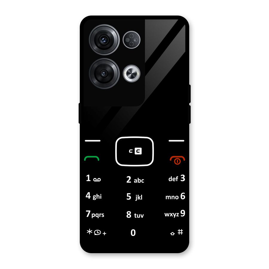 Vintage Smart Phone Glass Back Case for Oppo Reno8 Pro 5G