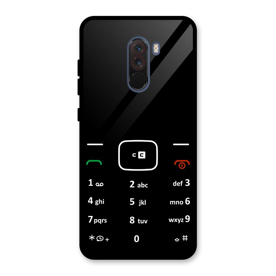 Vintage Smart Phone Glass Back Case for Poco F1
