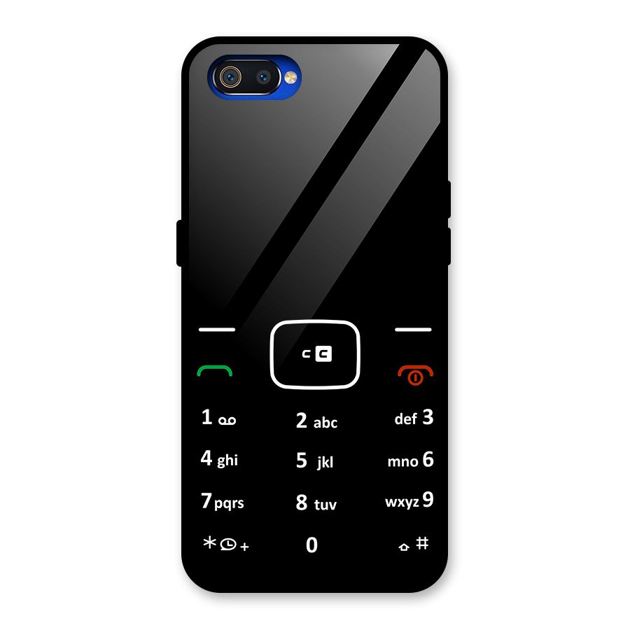 Vintage Smart Phone Glass Back Case for Realme C2