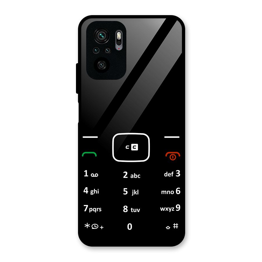 Vintage Smart Phone Glass Back Case for Redmi Note 10S