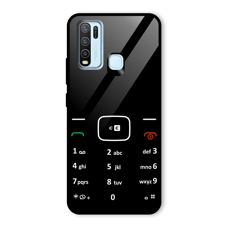 Vintage Smart Phone Glass Back Case for Vivo Y30
