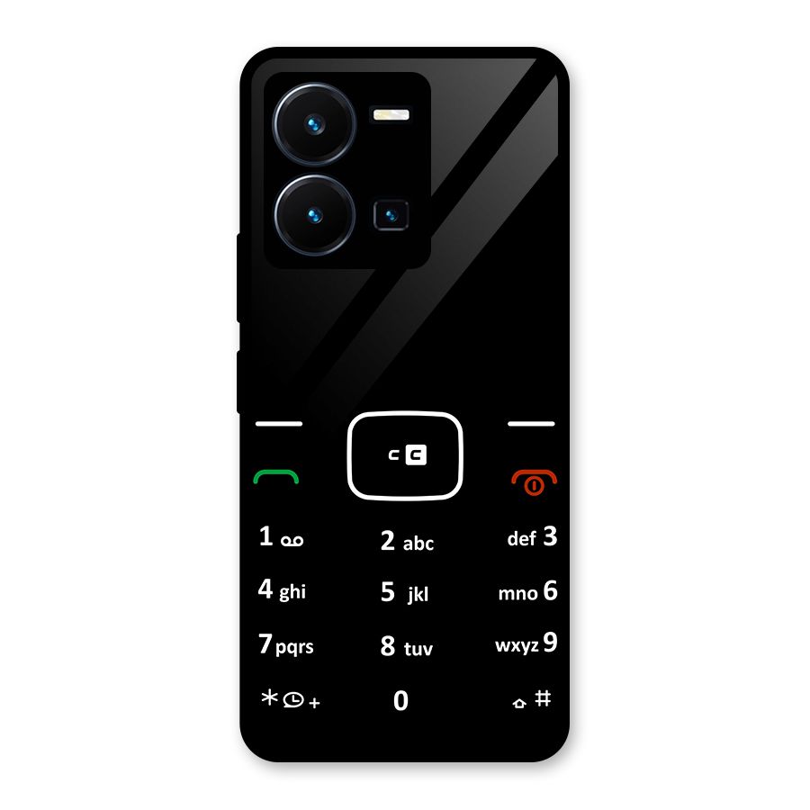 Vintage Smart Phone Glass Back Case for Vivo Y35