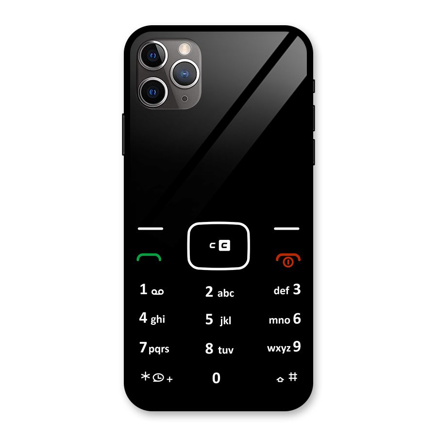 Vintage Smart Phone Glass Back Case for iPhone 11 Pro Max