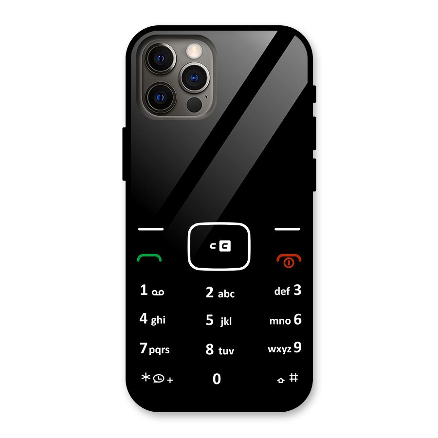 Vintage Smart Phone Glass Back Case for iPhone 12 Pro