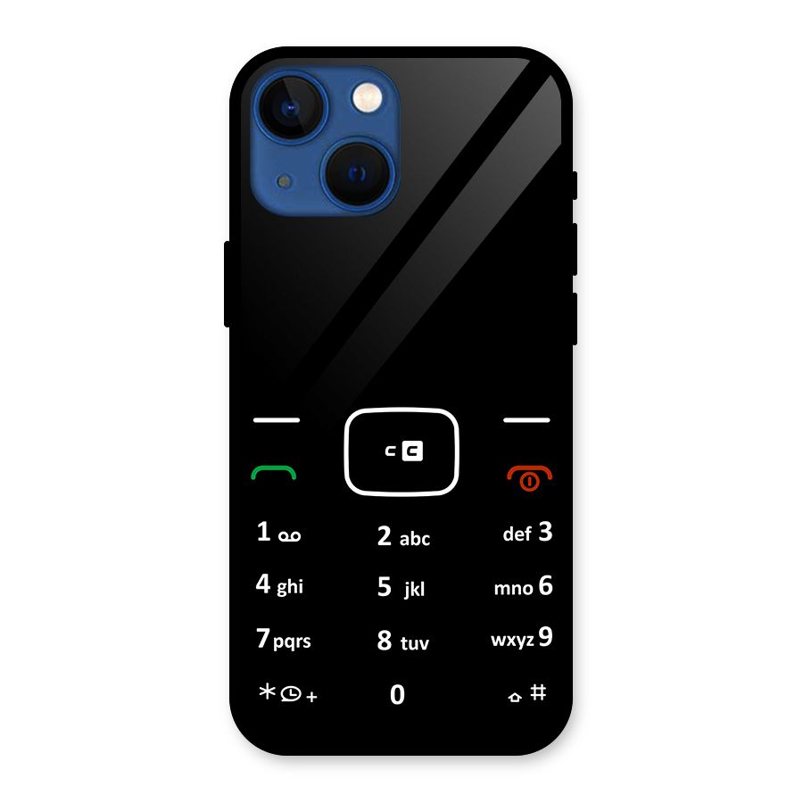 Vintage Smart Phone Glass Back Case for iPhone 13 Mini