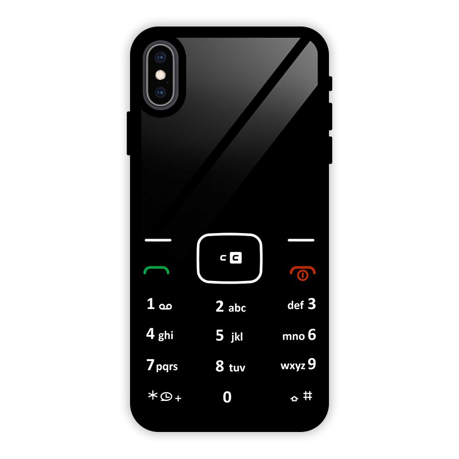 Vintage Smart Phone Glass Back Case for iPhone XS Max