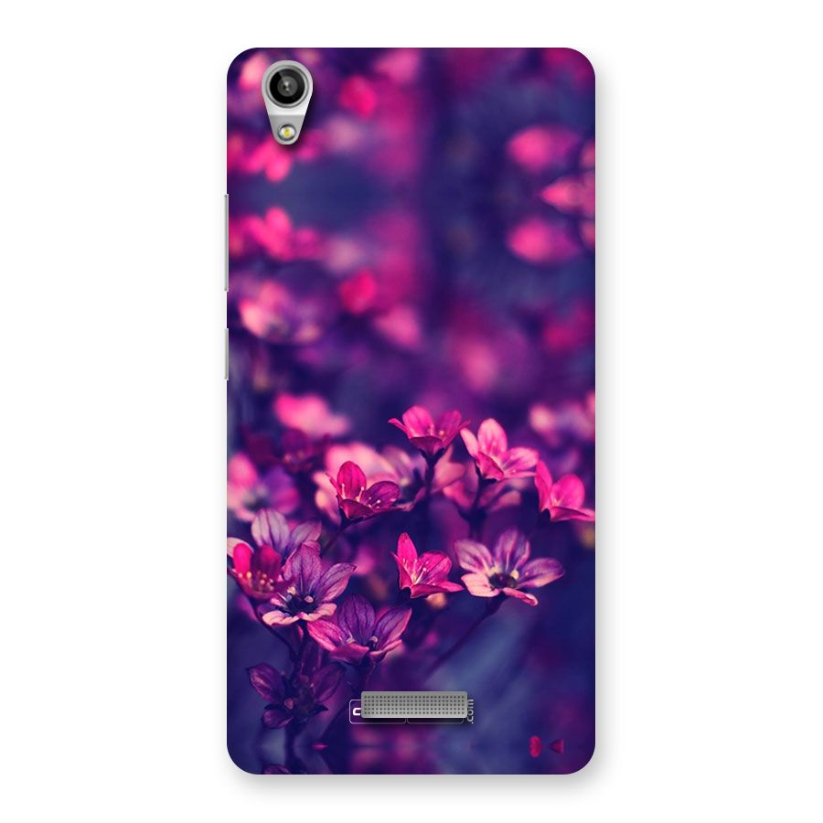 Violet Floral Back Case for Lava-Pixel-V1