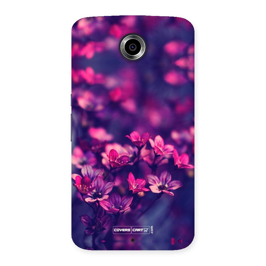 Violet Floral Back Case for Nexsus 6