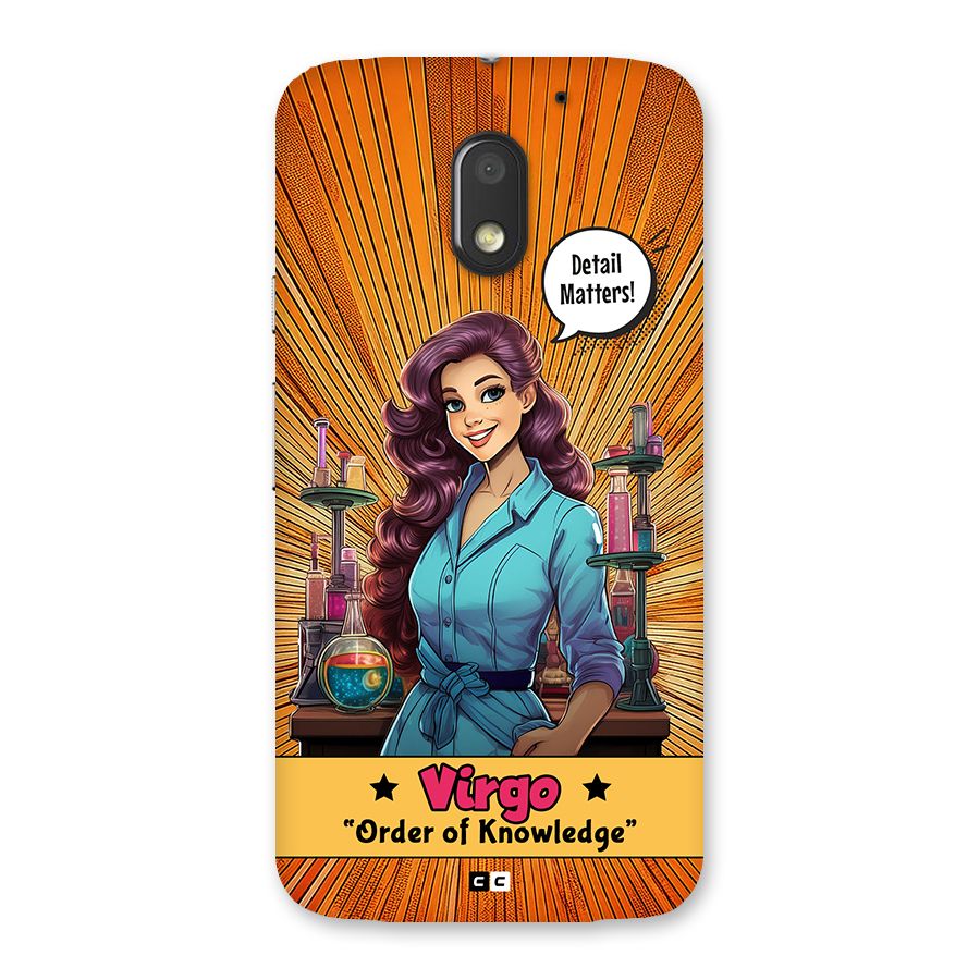 Virgo Order Back Case for Moto E3 Power