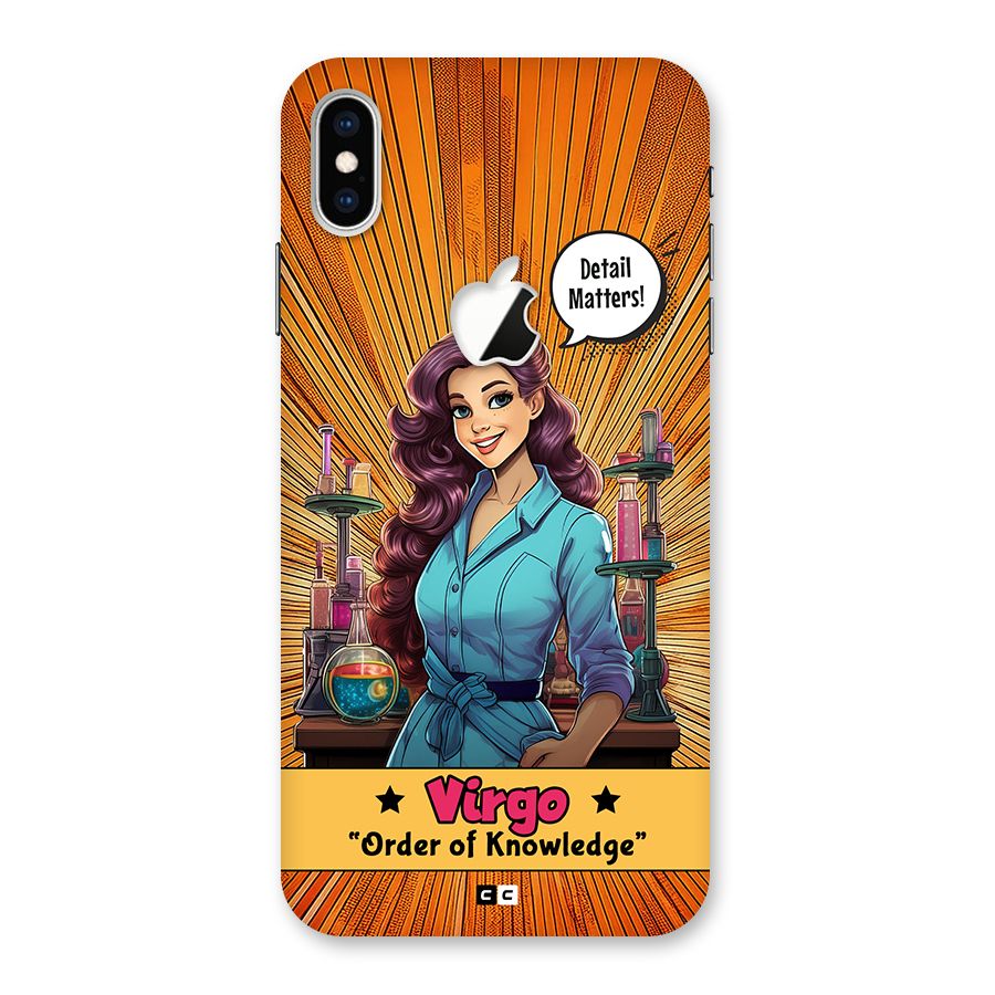 Virgo Order Back Case for iPhone XS Max Apple Cut