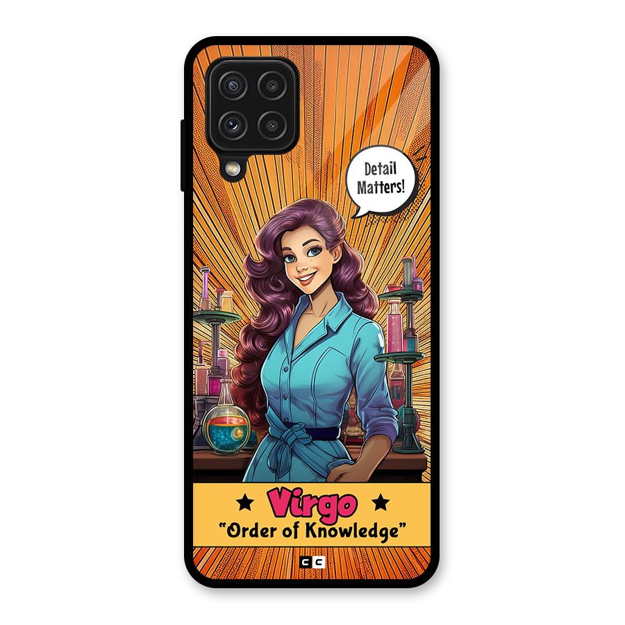 Virgo Order Glass Back Case for Galaxy A22 4G