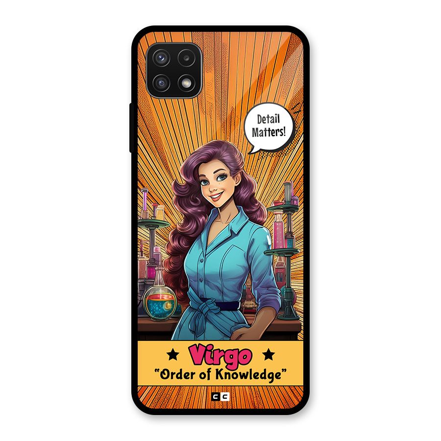 Virgo Order Glass Back Case for Galaxy A22 5G