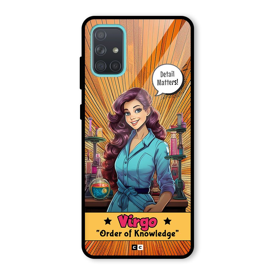 Virgo Order Glass Back Case for Galaxy A71