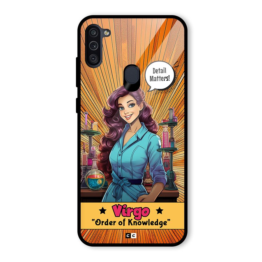 Virgo Order Glass Back Case for Galaxy M11
