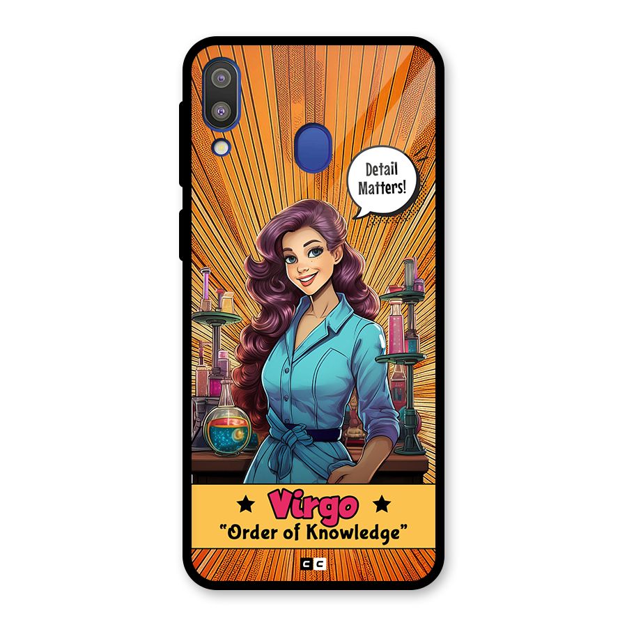 Virgo Order Glass Back Case for Galaxy M20