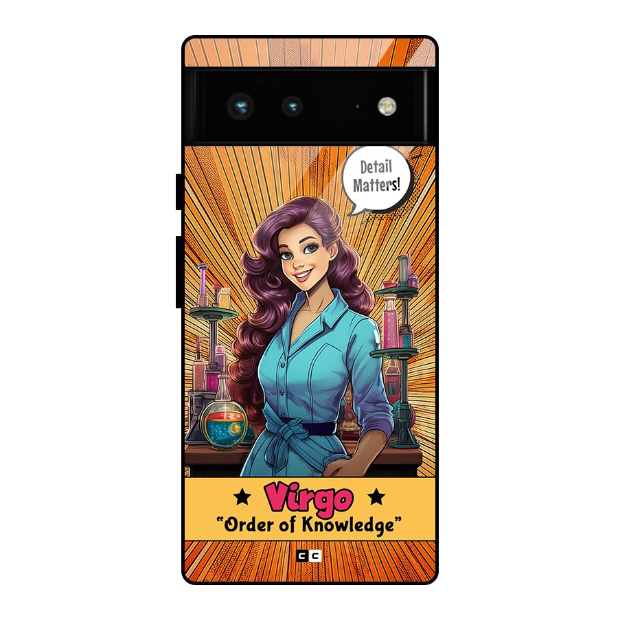 Virgo Order Glass Back Case for Google Pixel 6