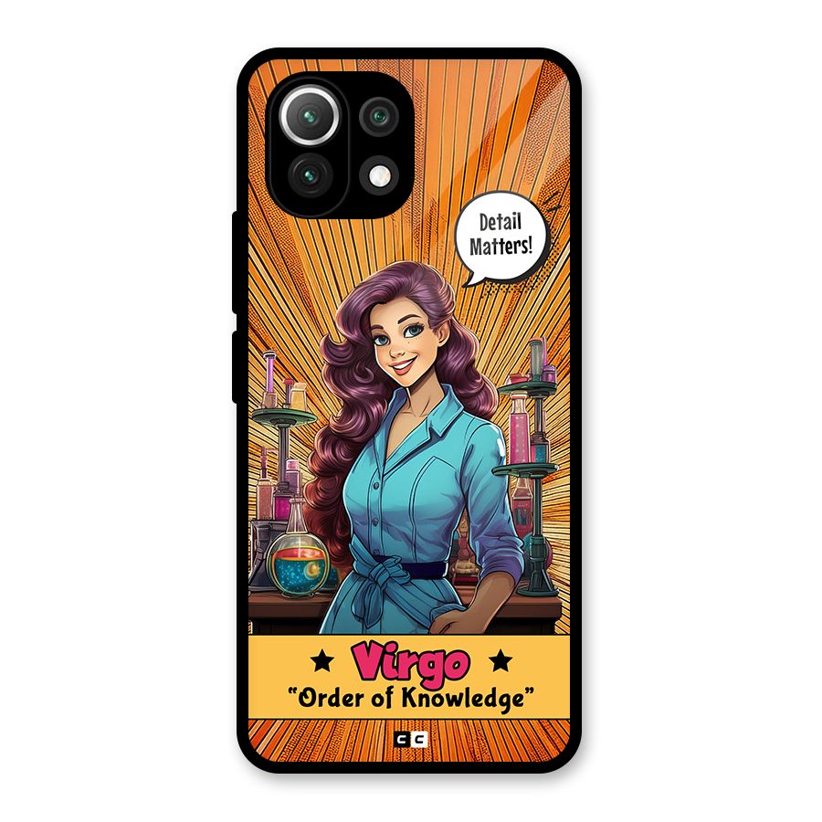 Virgo Order Glass Back Case for Mi 11 Lite NE 5G