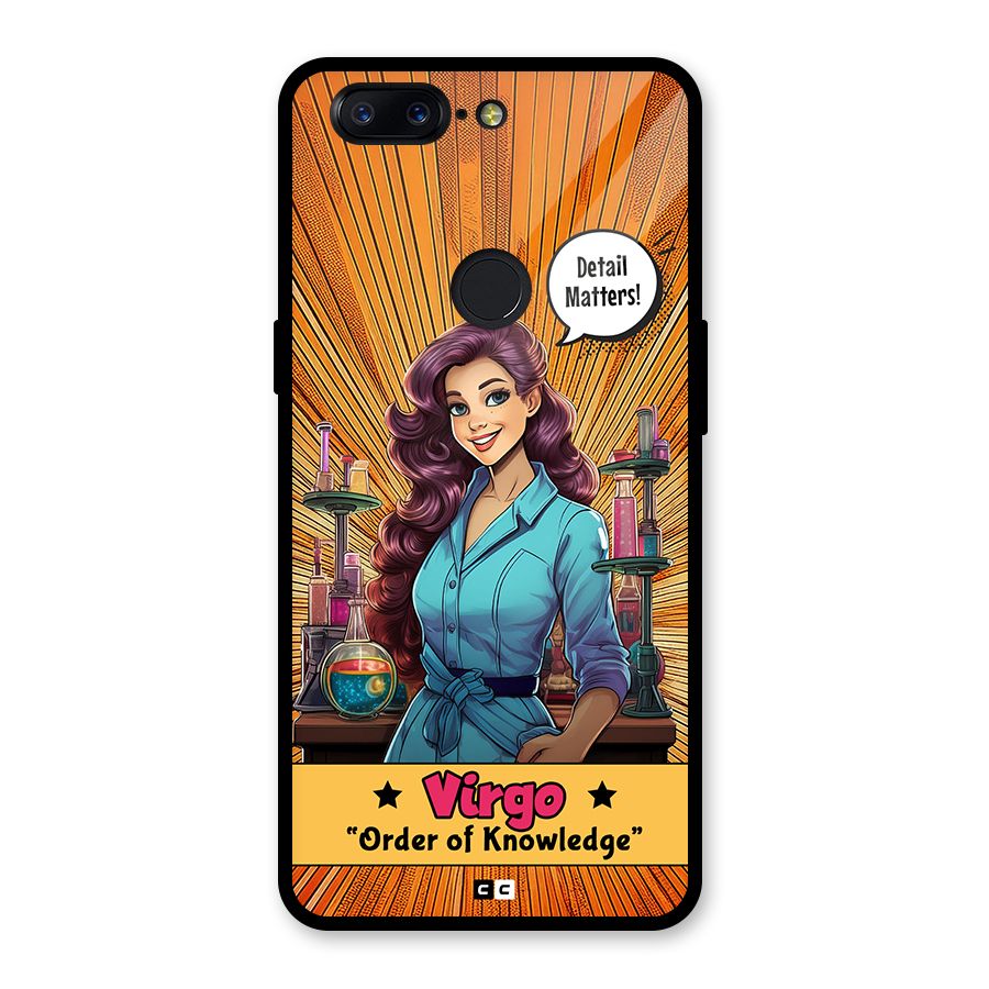 Virgo Order Glass Back Case for OnePlus 5T