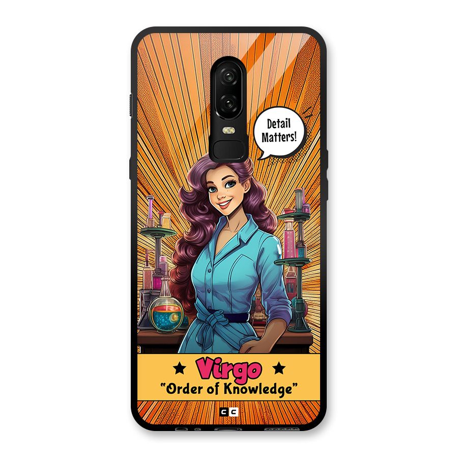 Virgo Order Glass Back Case for OnePlus 6