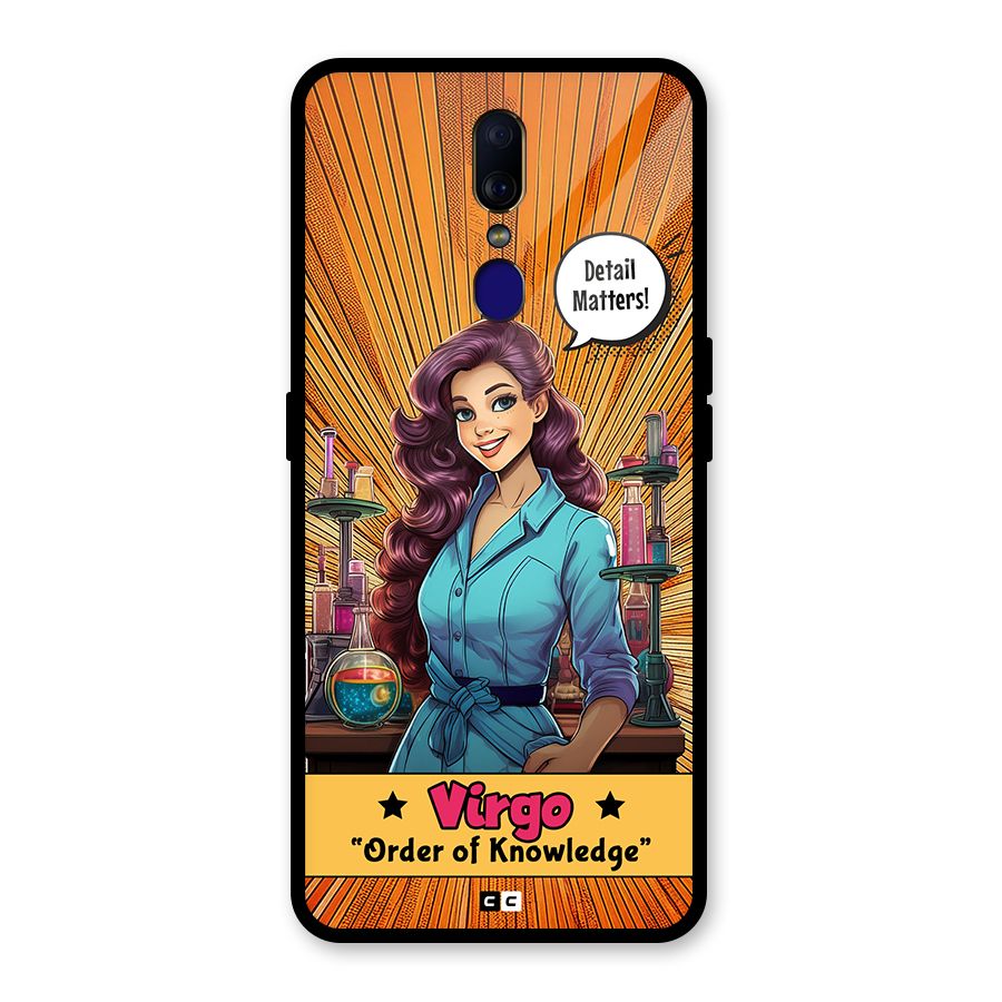 Virgo Order Glass Back Case for Oppo F11