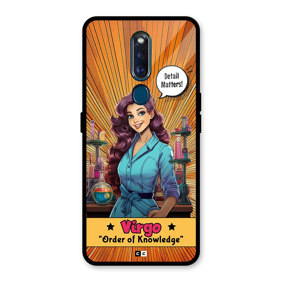 Virgo Order Glass Back Case for Oppo F11 Pro
