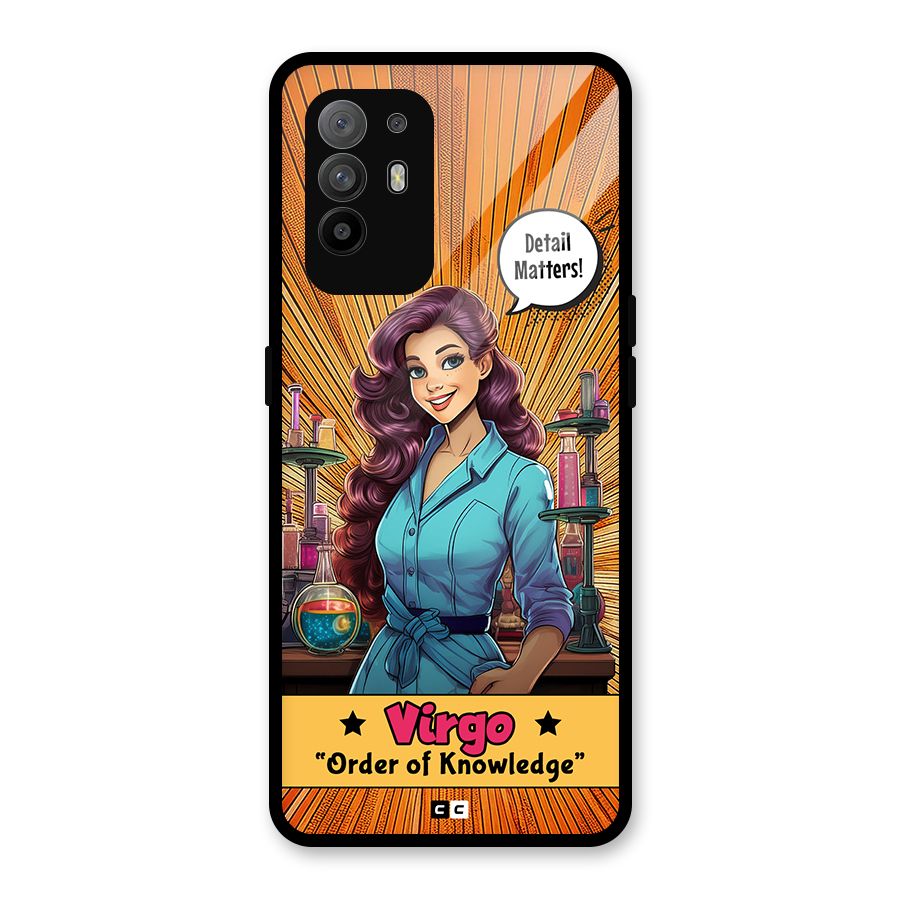 Virgo Order Glass Back Case for Oppo F19 Pro Plus 5G
