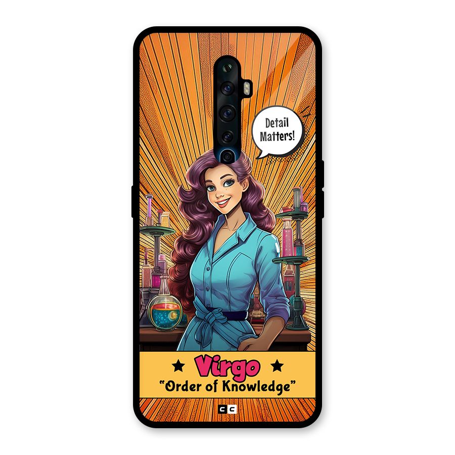 Virgo Order Glass Back Case for Oppo Reno2 Z
