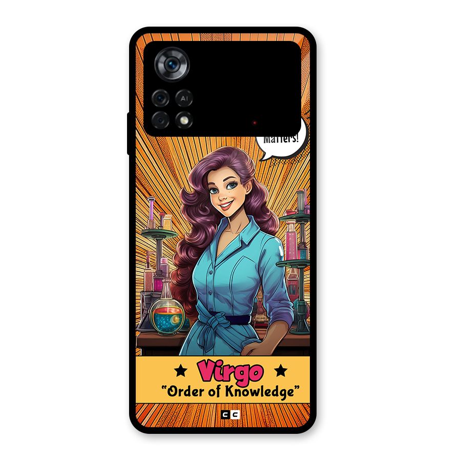 Virgo Order Glass Back Case for Poco X4 Pro 5G